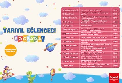 Yarıyıl Eğlencesi Agora'da!